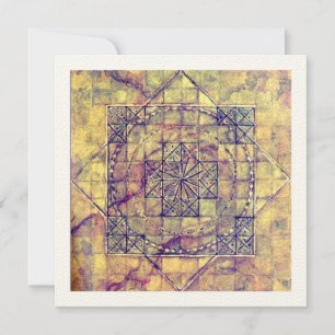 Ancient Nazca Mandala, Peru. Card