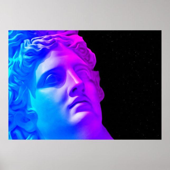 Ancient neon gods #1: Apollo Belvedere Poster (Front)