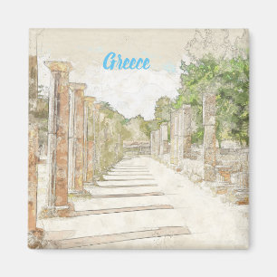 Ancient Olympia Greece Ruins Magnet – Greek Travel