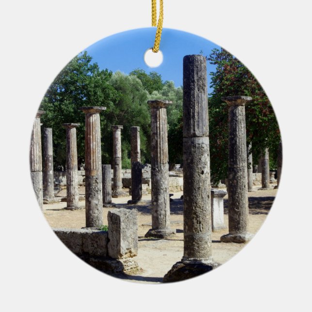 Ancient Olympia - Peloponnese Ceramic Ornament (Front)