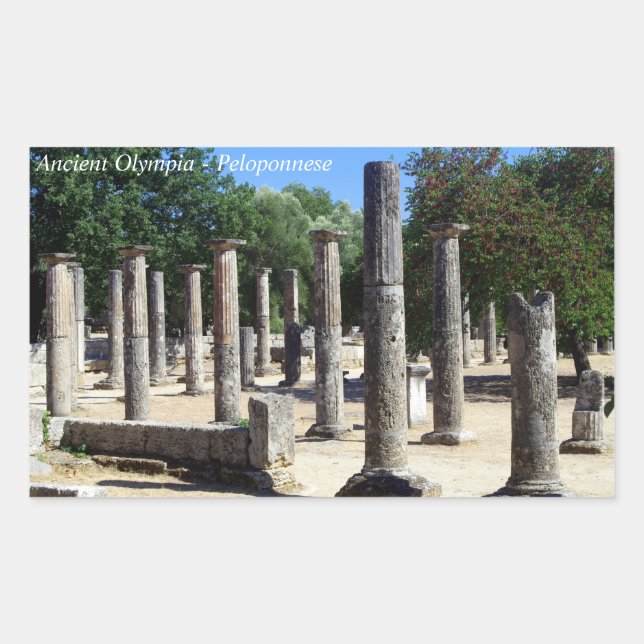 Ancient Olympia - Peloponnese Rectangular Sticker (Front)