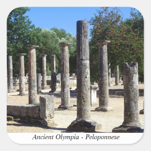 Ancient Olympia _ Peloponnese Square Sticker