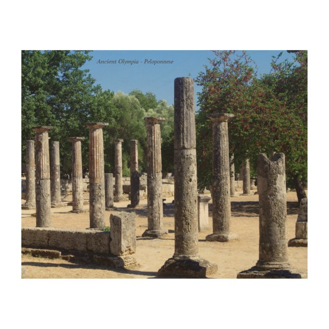 Ancient Olympia - Peloponnese Wood Wall Art (Front)