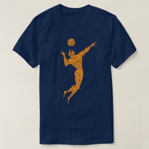 Ancient Olympian Volleyball Funny Pun Dark T_Shirt