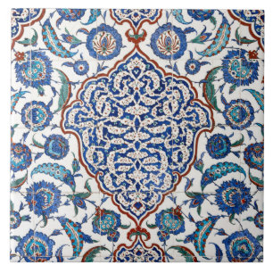 Ancient Ottoman Floral Iznik Ceramic Tile