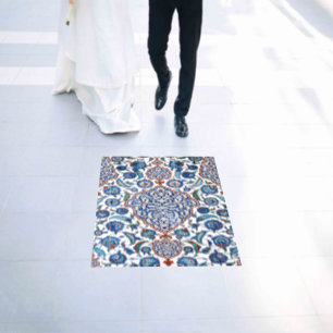 Ancient Ottoman Floral Iznik Floor Decals