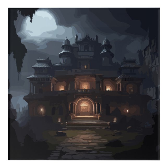 Ancient Palace Acrylic Wall Art (Front)