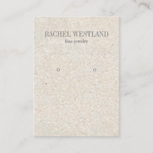 Ancient Paper Luxury Jewelry Earring display Business Card