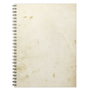 Ancient Parchment Stained Yellowed Vintage Blank Notebook