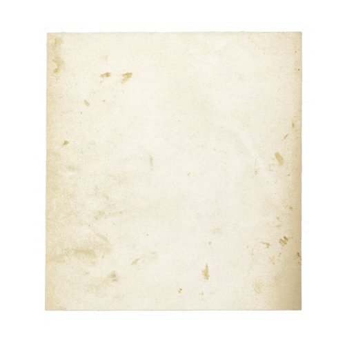 Ancient Parchment Stained Yellowed Vintage Blank Notepad
