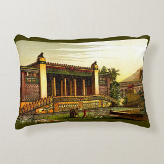 ancient Persepolis print Accent Pillow