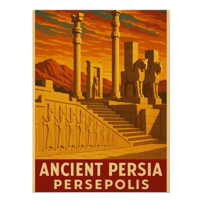 Ancient Persia – Persepolis Poster (Front)