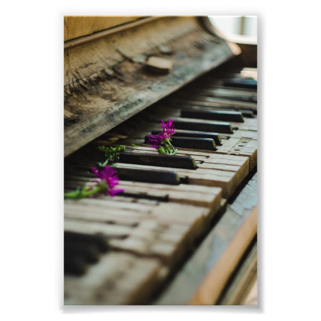 Ancient piano photo print (Front)