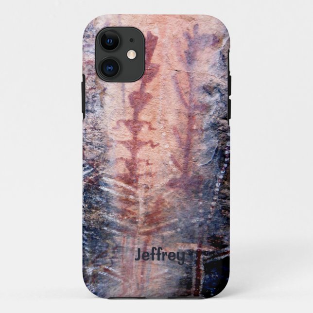 Ancient Pictographs, Southwest Petroglyphs, Name, Case-Mate iPhone Case (Back)