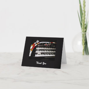Ancient Pipe Organ, Blank Inside, Note Thank You Card