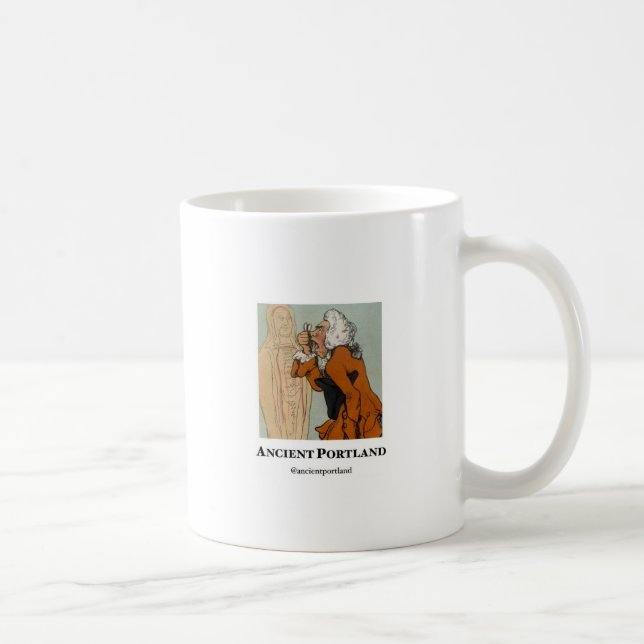 Ancient Portland Coffee Mug: Baristus vs. Morpheus Mug (Right)