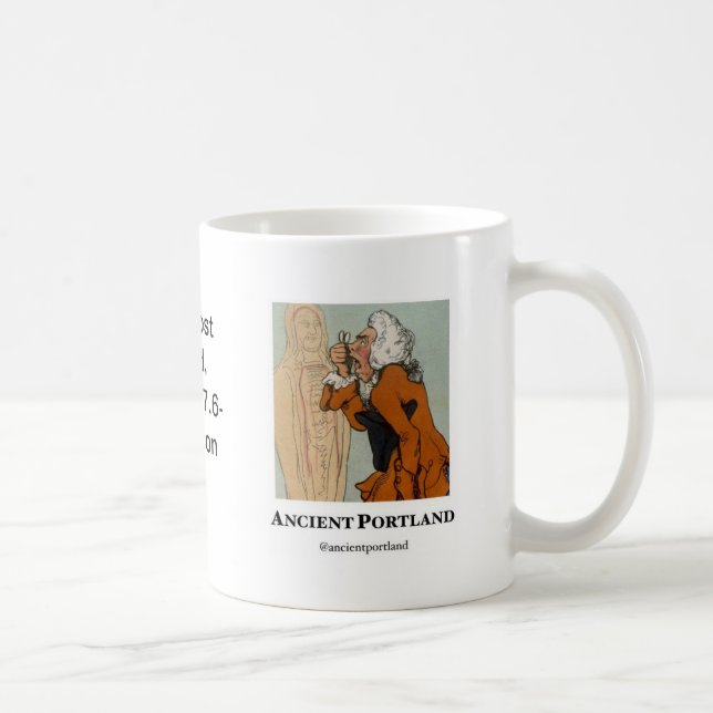 Ancient Portland Coffee Mug: Virtue is like coffee Mug (Right)