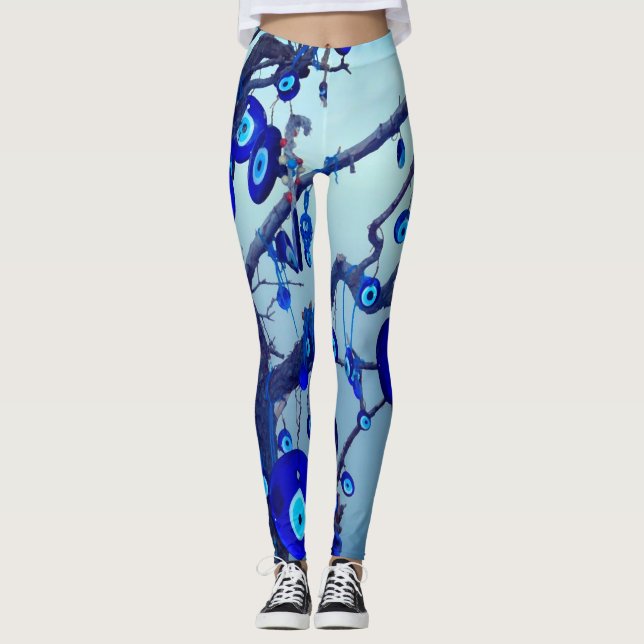 Ancient Protection Agaisnt the Evil Eye Leggings (Front)