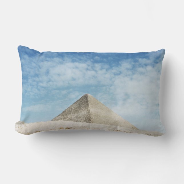 Ancient Pyramid Egypt, Giza Magnificent Ruin Lumbar Pillow (Front)