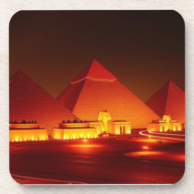 Ancient Pyramids Beverage Coaster (Front)