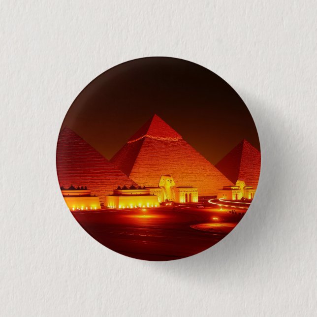 Ancient pyramids button (Front)