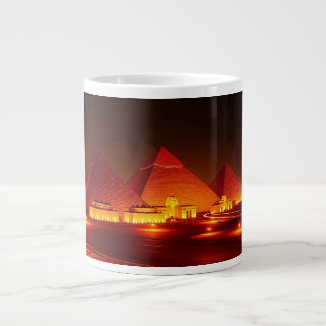 Ancient Pyramids Giant Coffee Mug (Front)