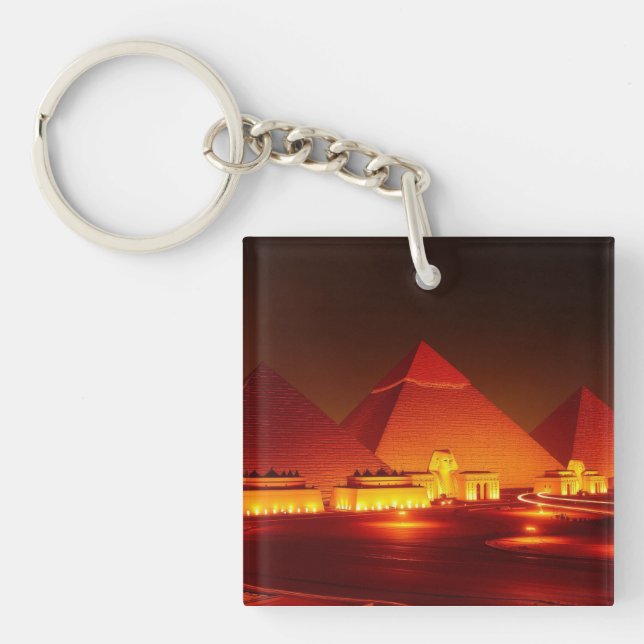 Ancient pyramids keychain (Front)