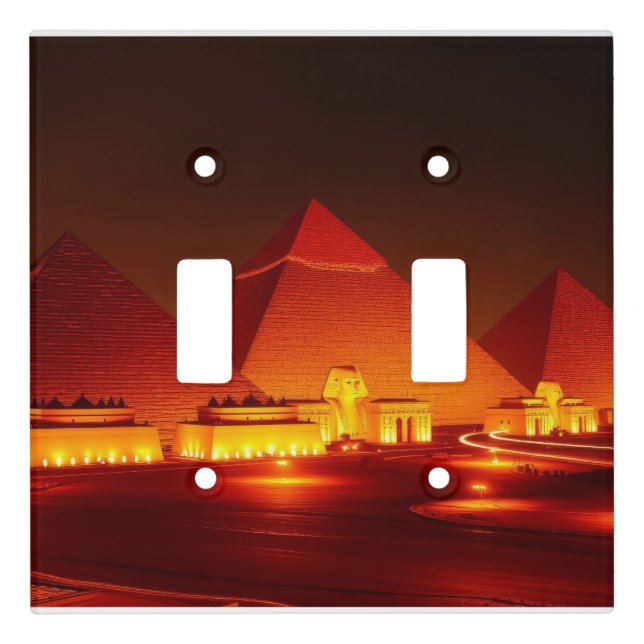 Ancient Pyramids Light Switch Cover (Front)