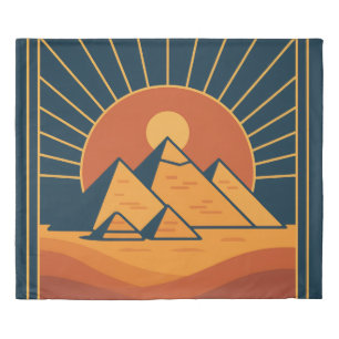  Ancient Pyramids Power Duvet Cover Art
