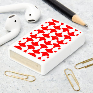 Ancient Red and White Muslim Mamluks Pattern Zippo Lighter