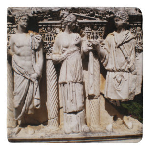Ancient relief engravings sculptures in Turkey Trivet