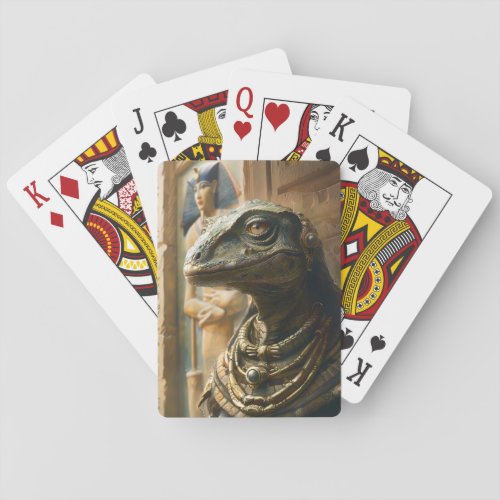 Ancient Reptilian Alien Poker Cards