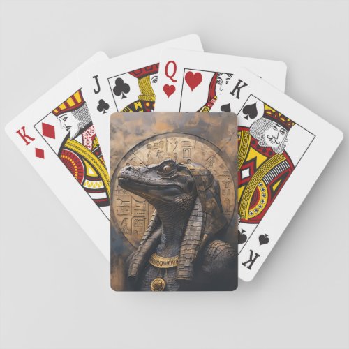 Ancient Reptilian Alien Poker Cards