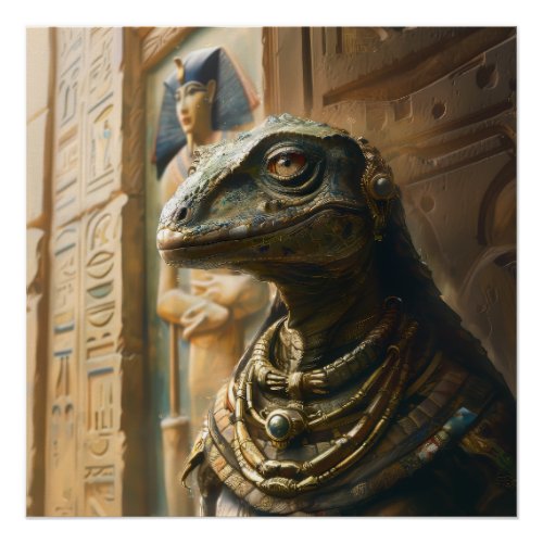 Ancient Reptilian Alien Poster