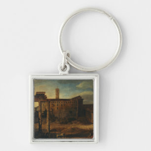 Ancient Roman architecture Roman Ruins Keychain