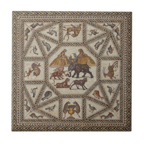 Ancient Roman Art Coaster Tile Replica