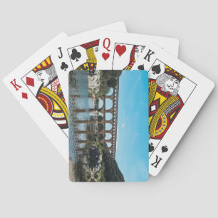Ancient Roman Bridge in France Poker Cards