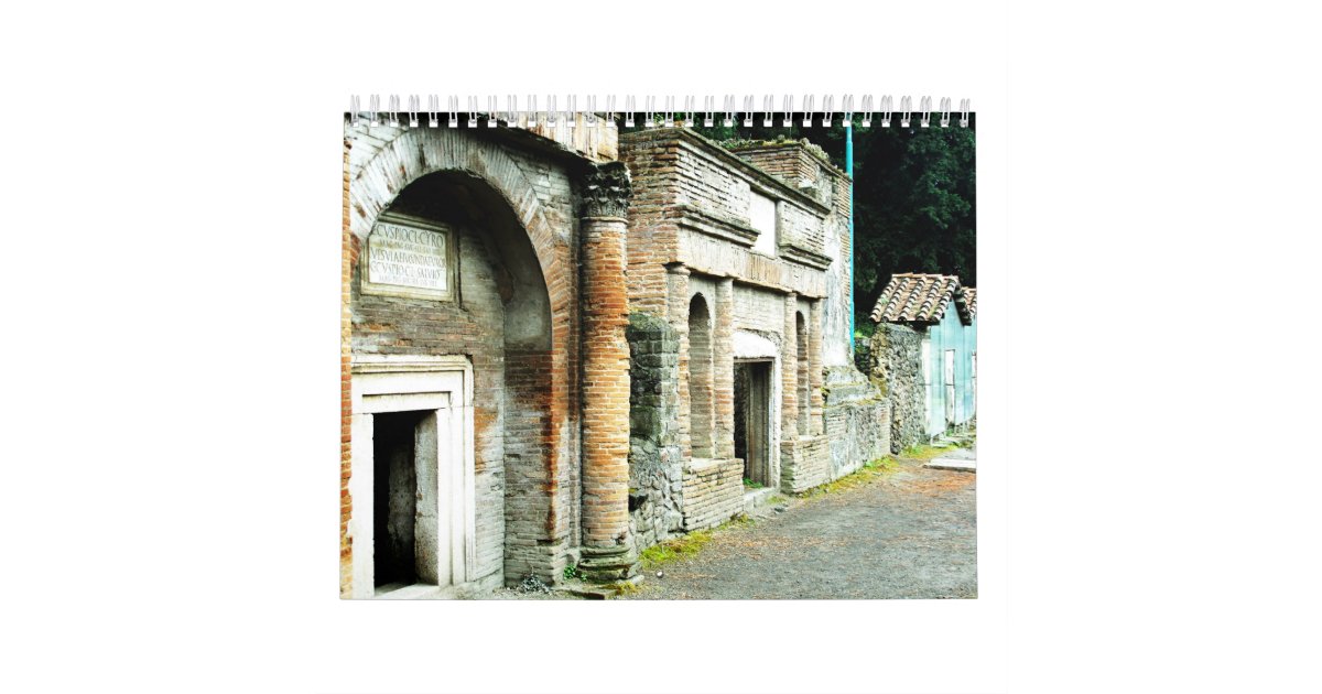 Ancient Roman City Pompeii Calendars Zazzle