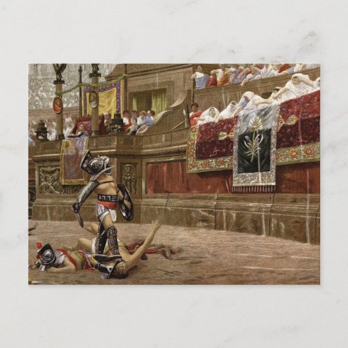 Ancient Roman Gladiators Postcard