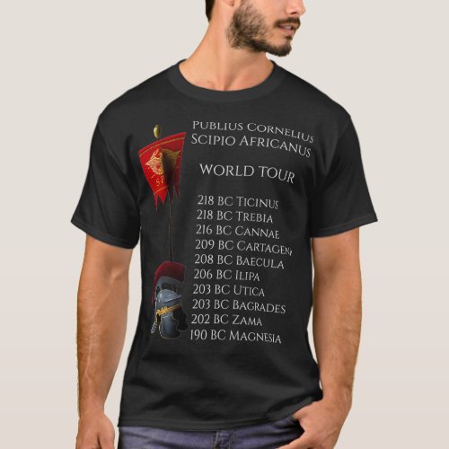 Ancient Roman History SPQR  Scipio Africanus World T_Shirt
