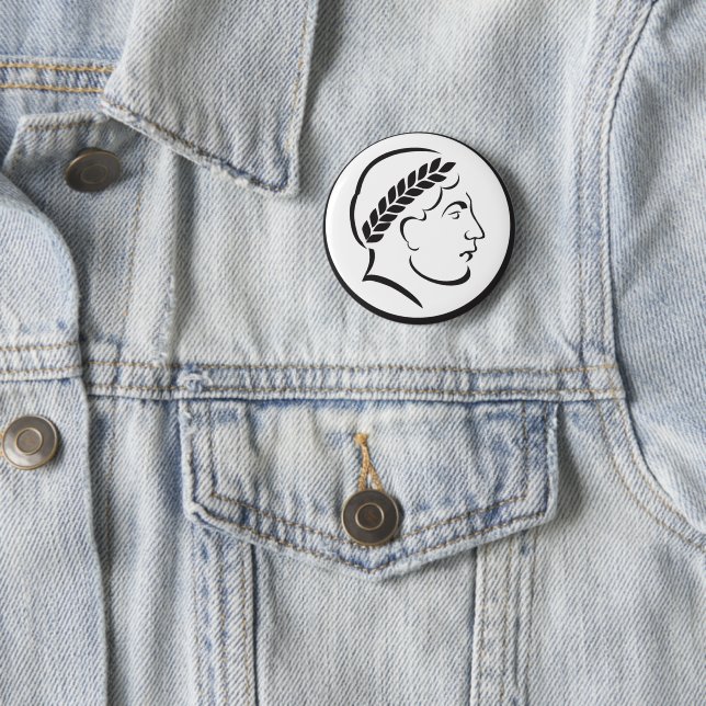 Ancient Roman Laurel Wreath Profile Pin  (In Situ)