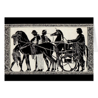 ancient Roman men and horses Cards