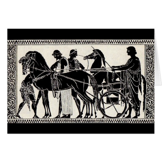 ancient Roman men and horses Cards (Front Horizontal)