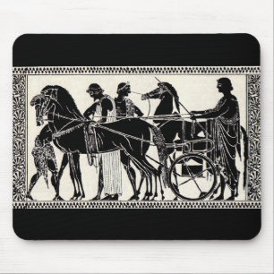 ancient Roman men and horses Mouse Pad