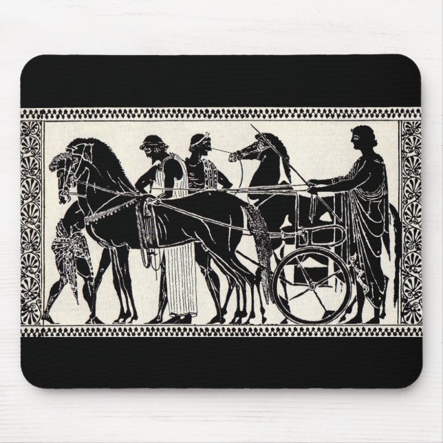 ancient Roman men and horses Mouse Pad (Front)