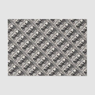 ancient Roman men and horses print Tissue Paper