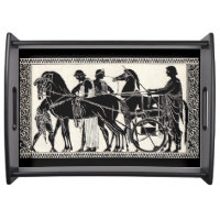 ancient Roman men and horses