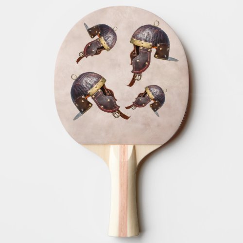 Ancient Roman military helmet Ping Pong Paddle