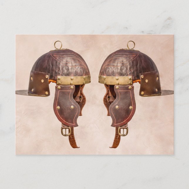 Ancient Roman military helmet Postcard (Front)