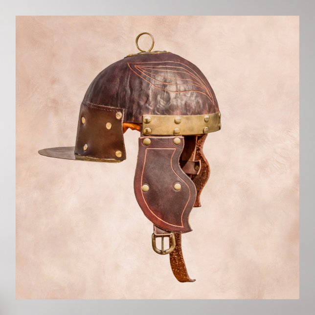 Ancient Roman military helmet Poster (Front)